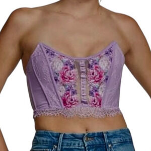 Victoria’s Secret large Dream Angels embroidered corset top BC 3250